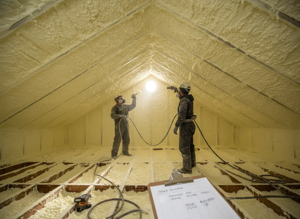 Spray foam insulation project in Glenpool, OK
